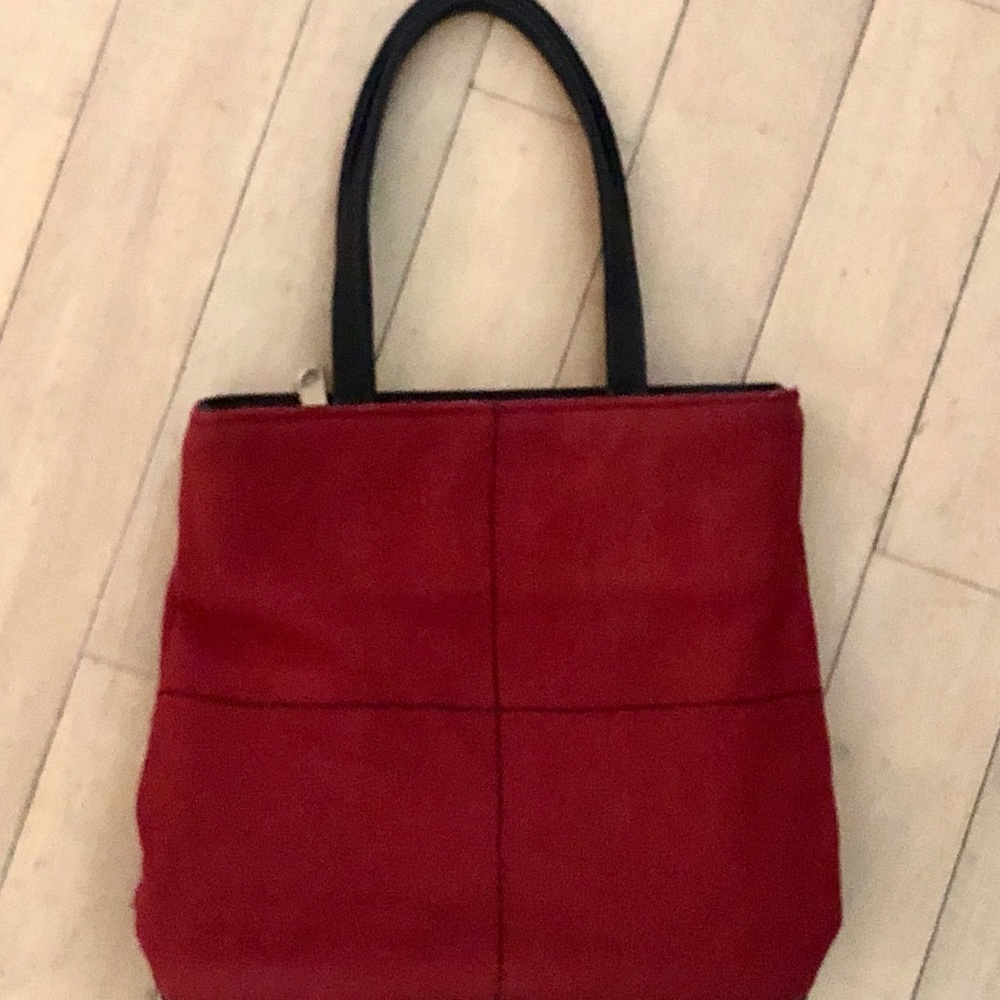 Small  Red Wool Handheld Purse